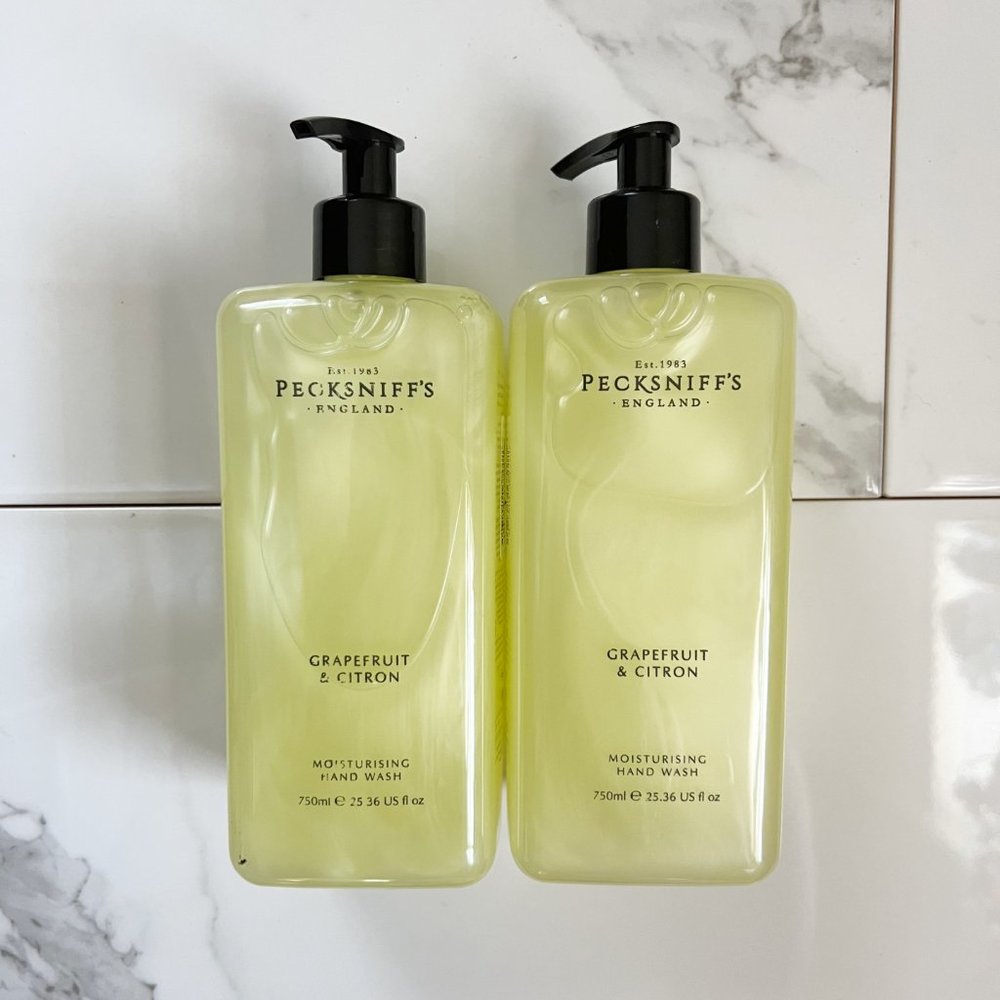 NEW 2x Pecksniffs Grapefruit & Citron Moisturizing Vitamin B Hand Wash 25.3 oz
